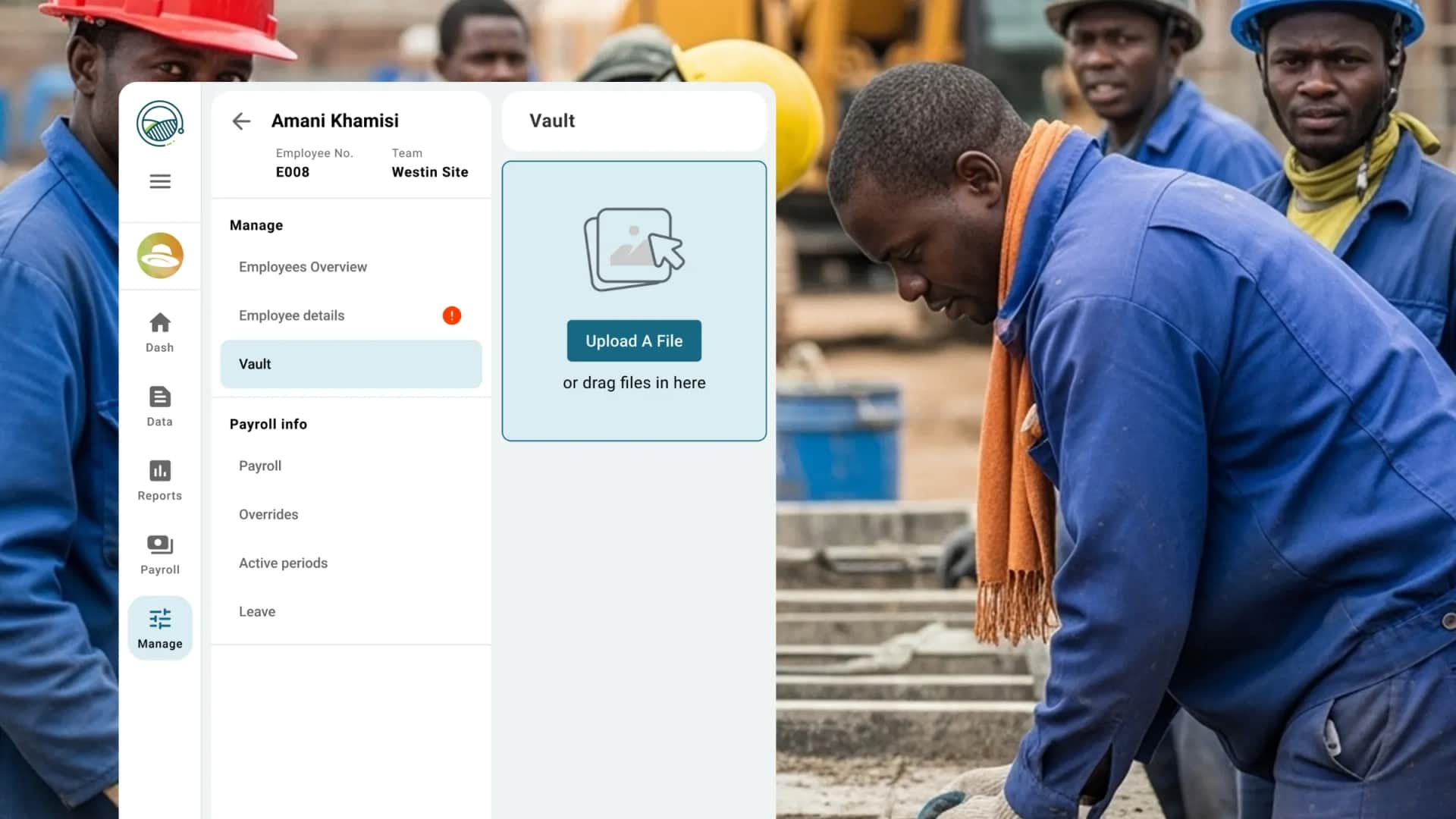 construction site hr vault