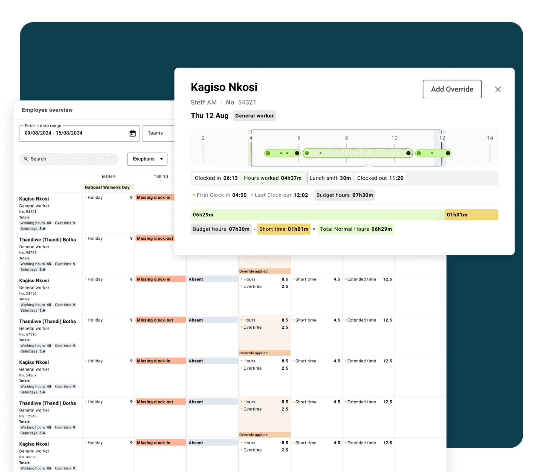 Clocking Data Integrated 