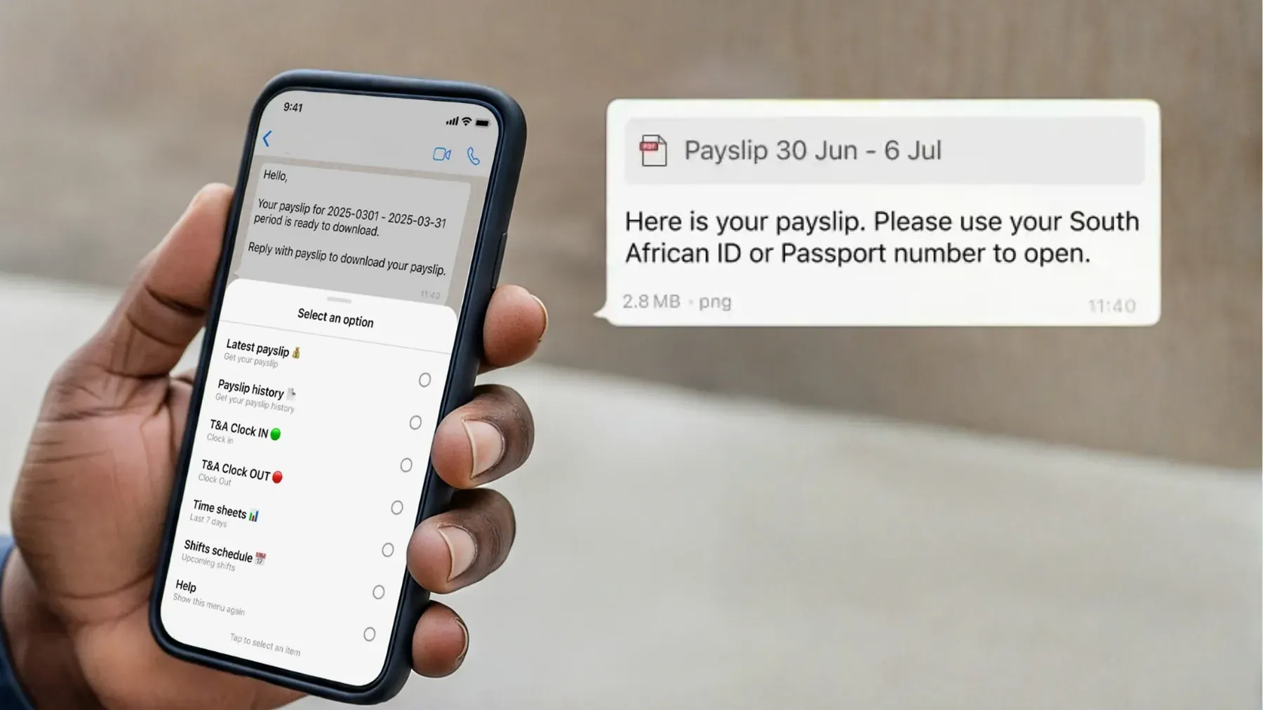 WhatsApp Payslip Delivery