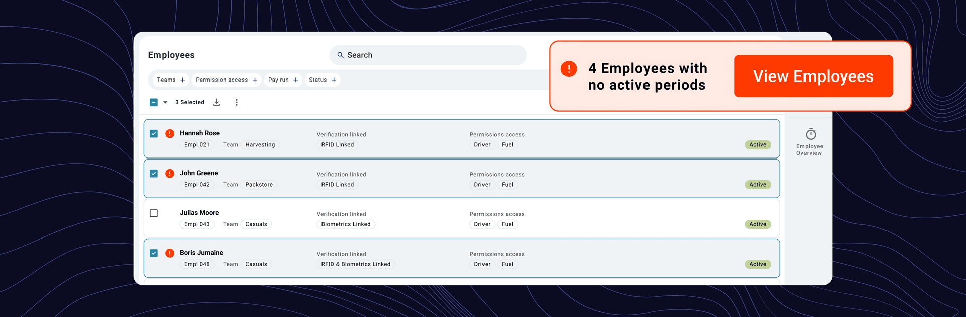 health checks on a payrun