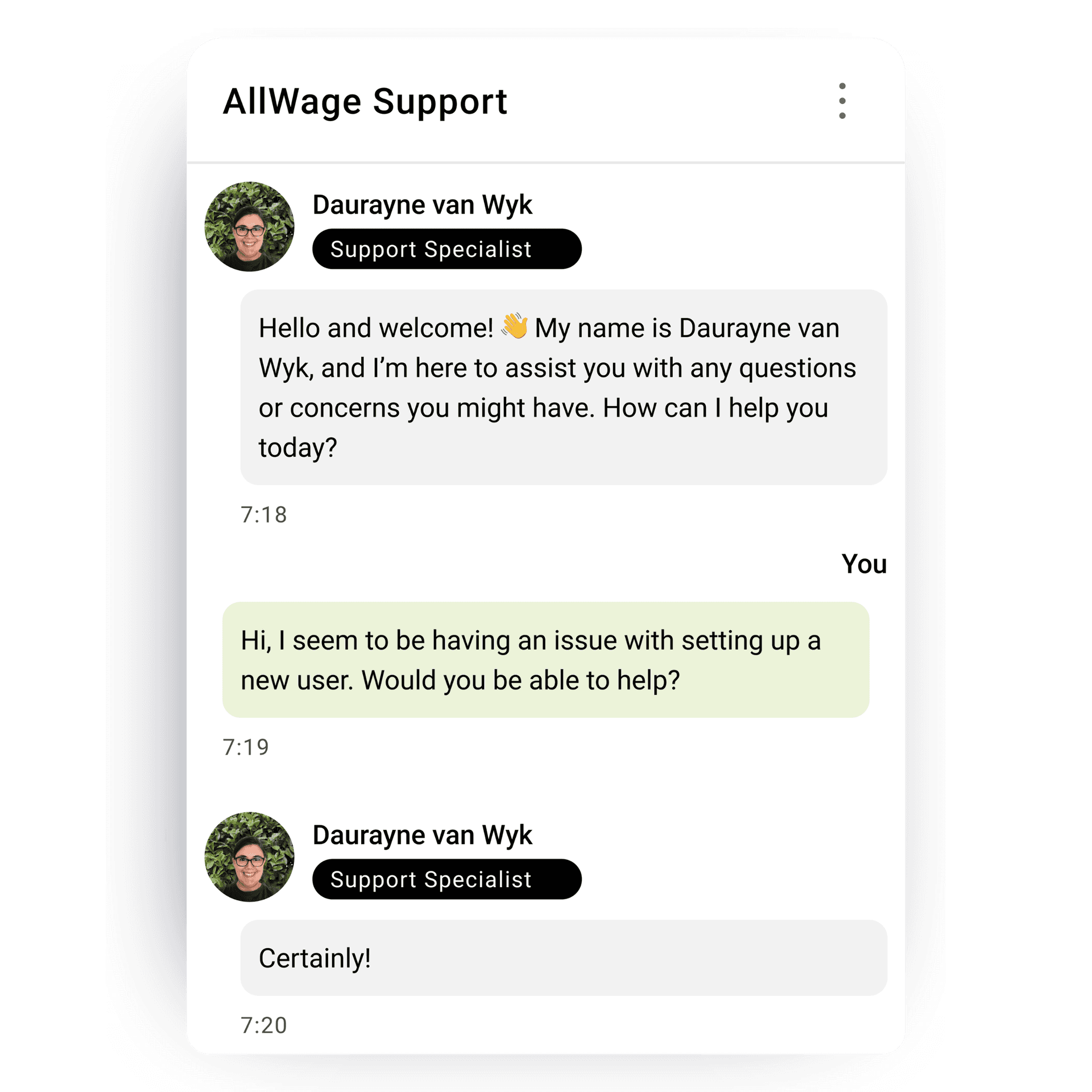 allwage support